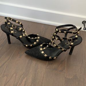BCBG Valentino- inspired rockstud heels